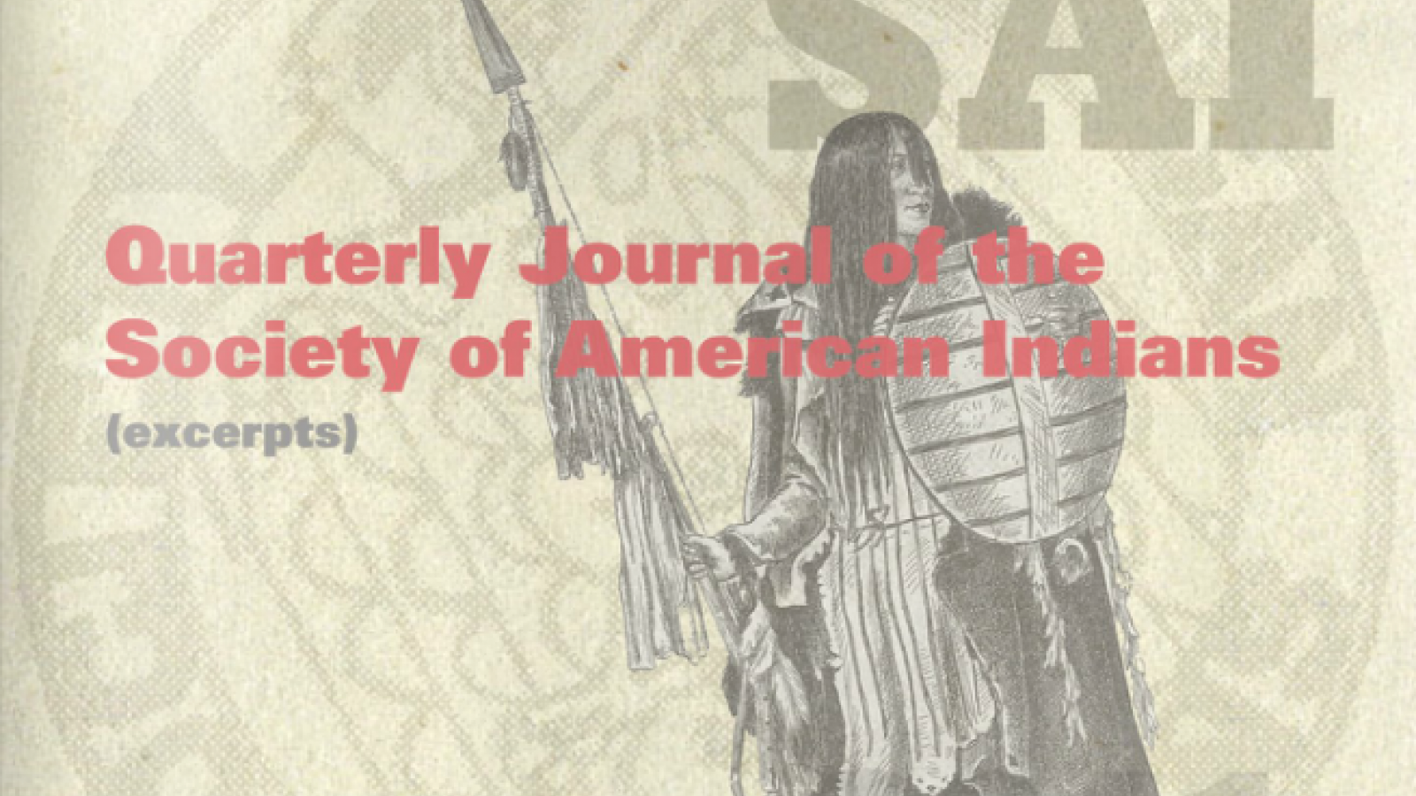 Quarterly Journal of the Society of American Indians, Image 1